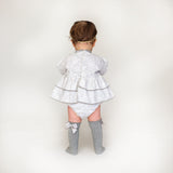 Ranita Olanes Flores Gris