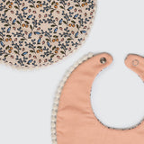 Babero Reversible Berries y Rosa Melon