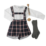 Short con Tirantes Scotland Azul