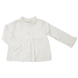Blusita Plizado Doble Ivory