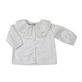 Blusa Doble Cuello Pan Blanca