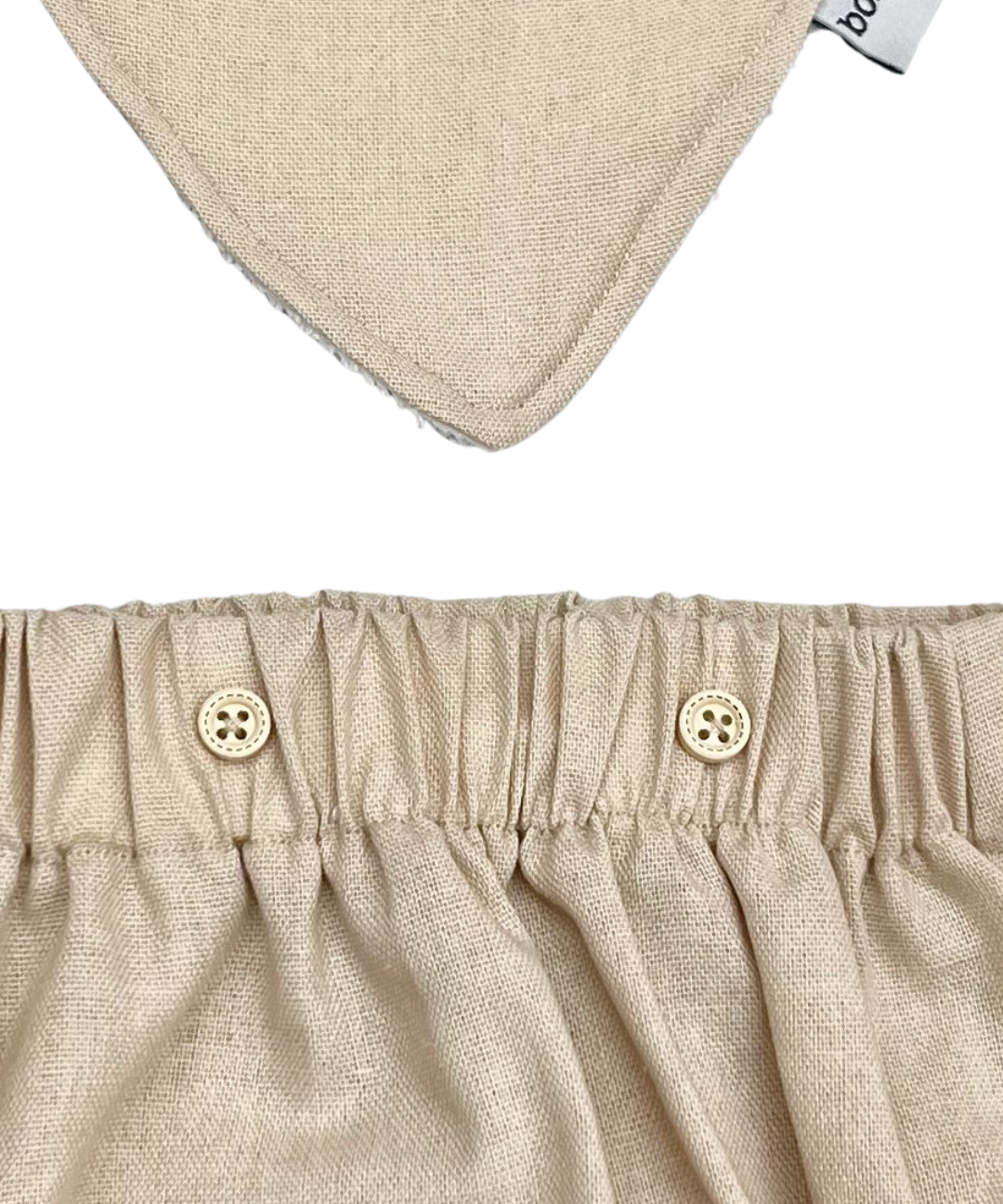 Set de Bandana con Bloomer en Beige
