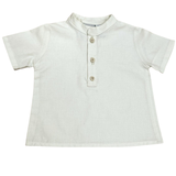Camisa Cuello Mao Ivory