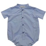 Ranita Azul con Cuello Mao