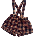 Short con Tirantes de Cuadros