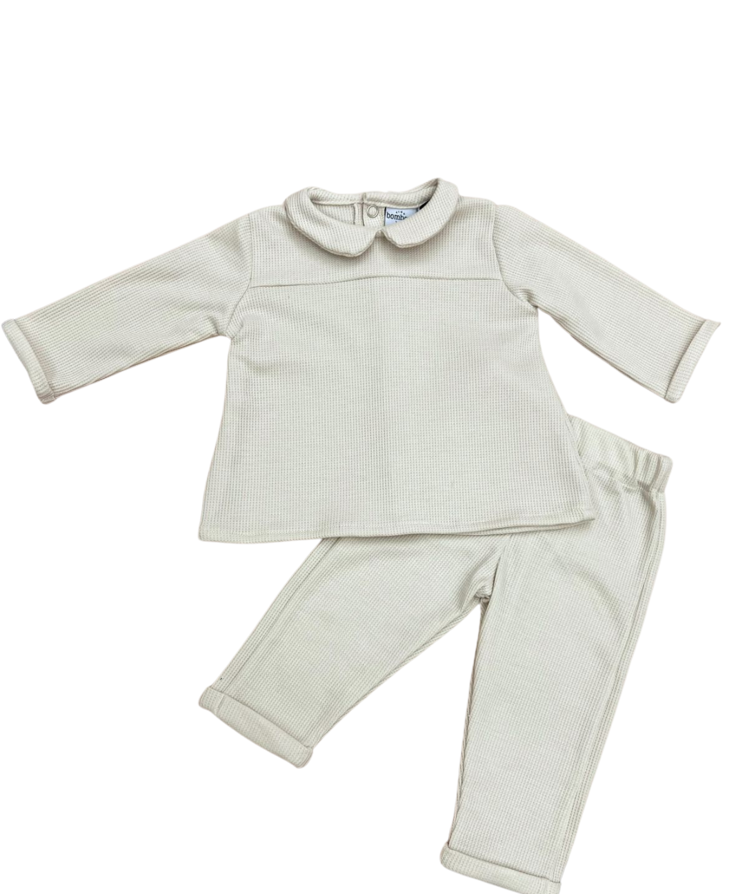 Pijama Beige con Cuello M