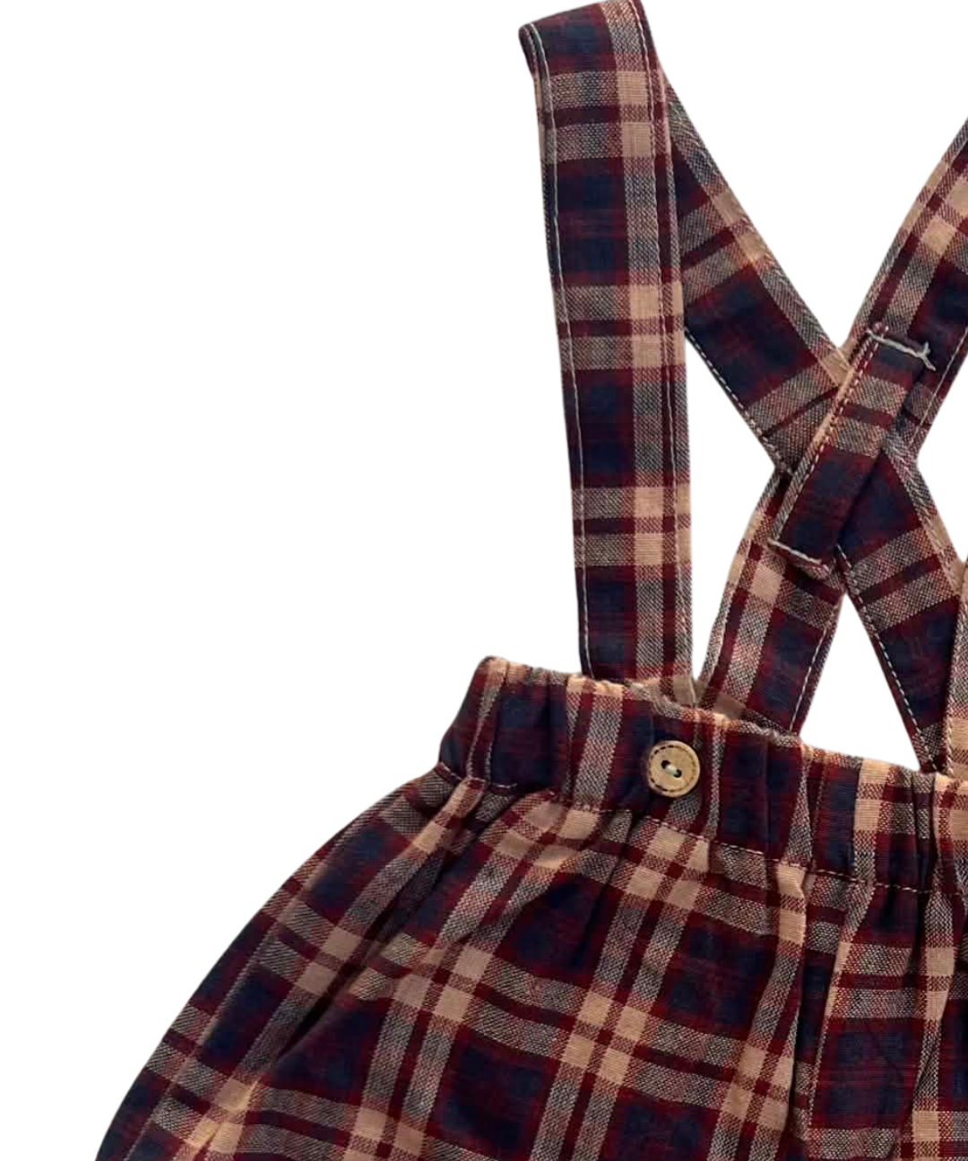 Checked Short Overalls