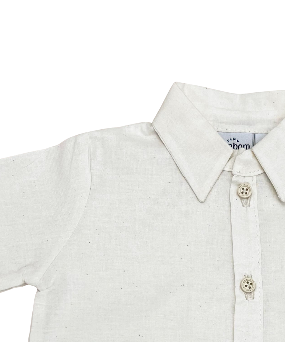 Camisa Botones Color Ivory
