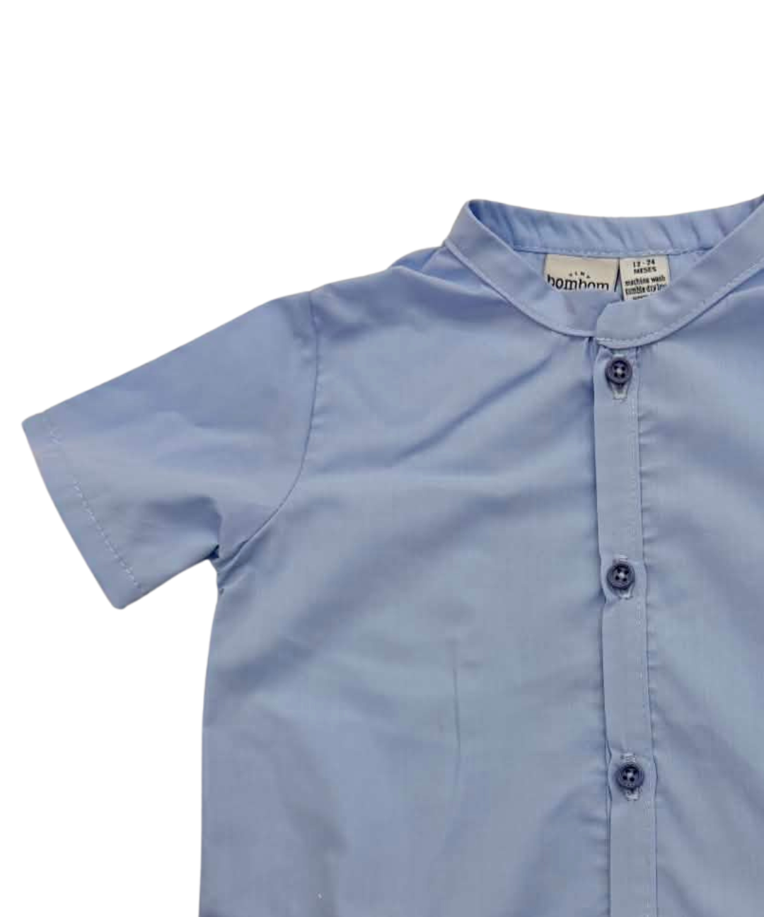 Ranita Azul con Cuello Mao