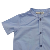 Ranita Azul con Cuello Mao