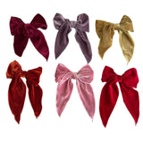 Moño Grande de Terciopelo Mostaza