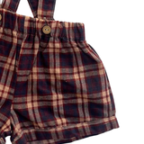 Short con Tirantes de Cuadros