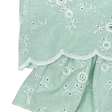 Jesusin con Falda color Verde Menta Bordado