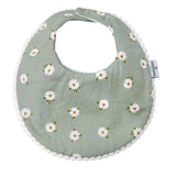 Babero Estampado de Margaritas Reversible