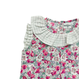 Jesusin de Flores con Cuello y Mangas de Cuadros