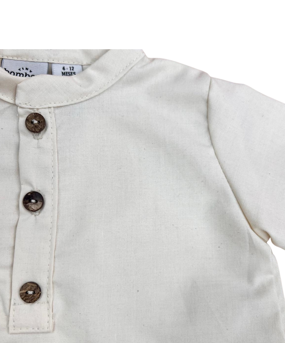 Camisa Blanca Manga Corta con Botones