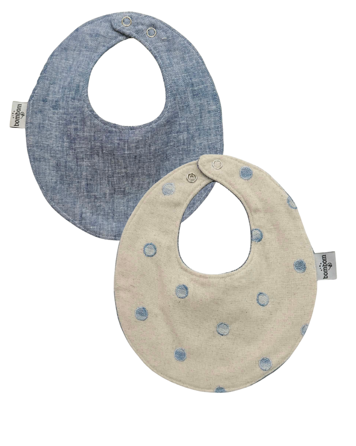 Babero Blue Stitch