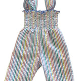 Jumpsuit Rayas Multicolor para Niña con Tirantes