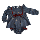 Jesusin Azul con Estampado Floral