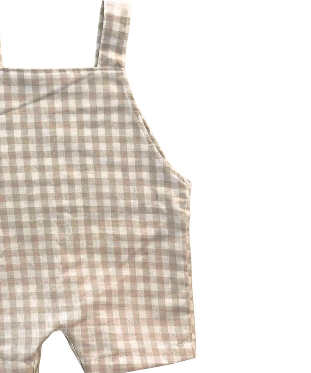 Overol de Cuadros Beige