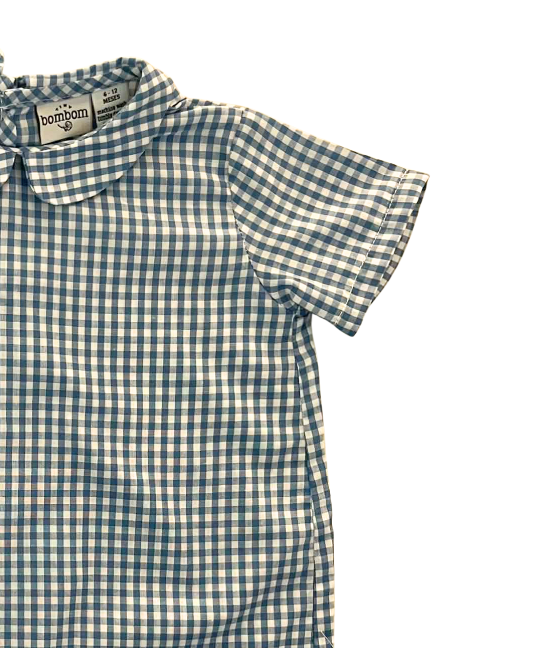 Romper de Short en Cuadros Azules