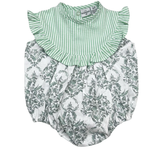 Ranita Ramas Verdes con Detalle de Cuello en Rayas Verdes