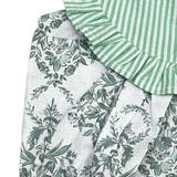 Ranita Ramas Verdes con Detalle de Cuello en Rayas Verdes