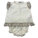 Jesusin Beige con Olan Bordado