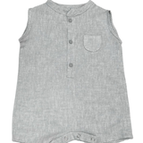 Overol Sin Mangas Gris con Rayas