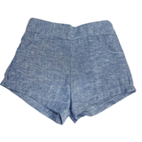 Short en Lino Azul