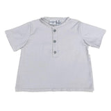 Camisa Gris Manga Corta con Botones