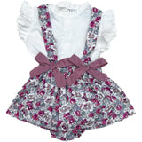 Falda con Tirantes de Flores