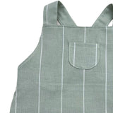 Green Stripe Overalls
