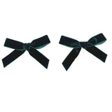 Par de Moños Terciopelo Verde