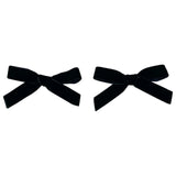 Par de Moños Terciopelo Negro
