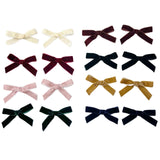 Par de moños de terciopelo Burgundy