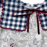 Ranita con Estampado Floral y Cuello de Cuadros