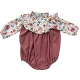 Ranita Diseño Floral con Pana