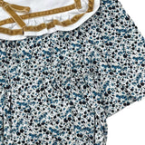 Jesusin con Estampado Floral y Moño Mostaza