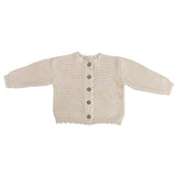 Sueter Tejido Beige con Botones