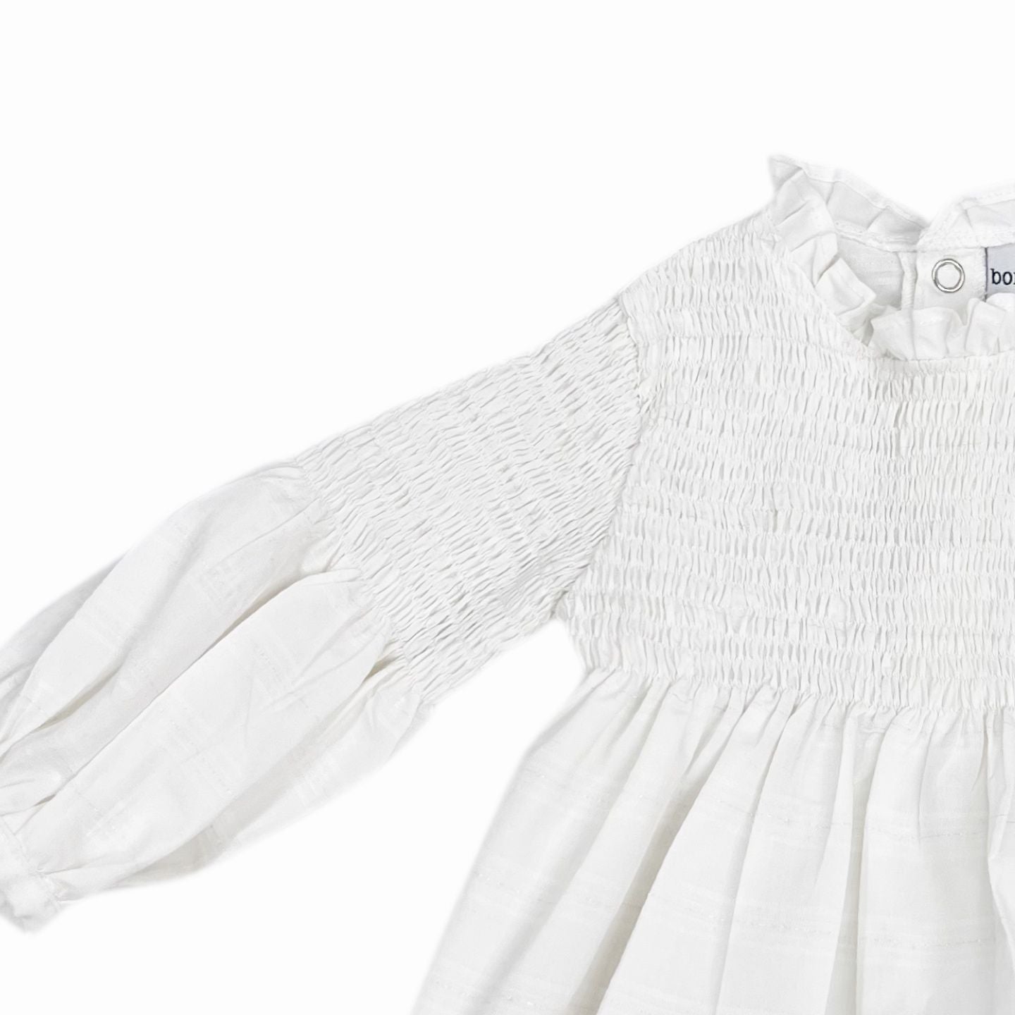 Blusa Blanca Nido de Abeja