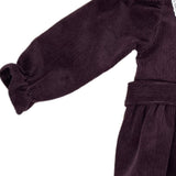 Ranita de Pana Color Vino con Encaje en Cuello