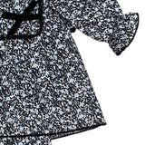 Jesusin de Flores Azul con Moños de Terciopelo