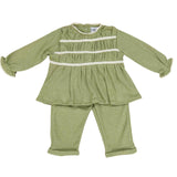 Pijama Verde con Encaje