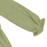 Pijama Verde con Encaje