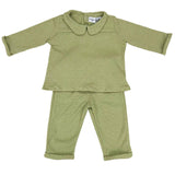 Pijama Verde con Cuello.