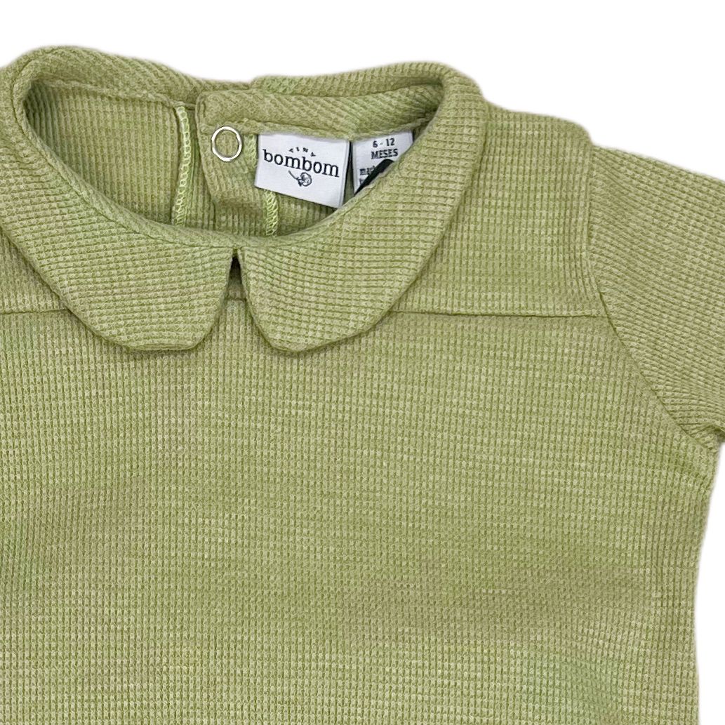 Pijama Verde con Cuello.