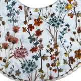 Babero Flores Primavera con Azul y Encaje