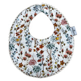 Babero Flores Primavera con Azul y Encaje