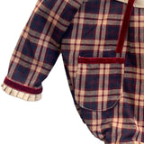 Ranita de Cuadros con Cuello Volado